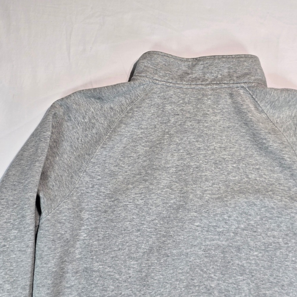 Reebok Mens Quarter Zip Sweatshirt Gray Large Pullover RBLK111704 Logo Fleece - Picture 13 of 14